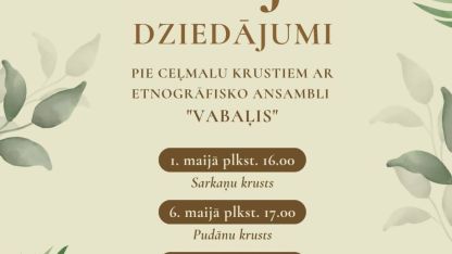 Attēls rakstam: Maija dziedājumi pie Vaboles ceļmalu krustiem