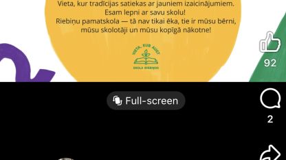 Attēls rakstam: Riebiņu skolas saimei veido ģimeņu videostāstus