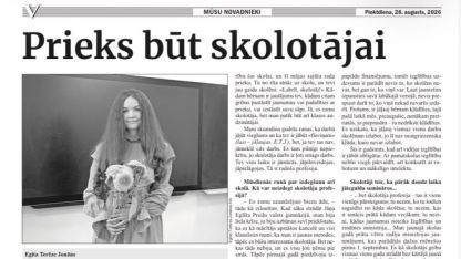 Attēls rakstam: Vietējā Latgales Avīze: Prieks būt skolotājai
