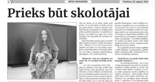 Attēls rakstam: Vietējā Latgales Avīze: Prieks būt skolotājai