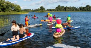 Attēls rakstam: Dagdas ezarā notika pirmais SUP festivāls