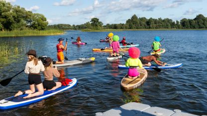 Attēls rakstam: Dagdas ezarā notika pirmais SUP festivāls