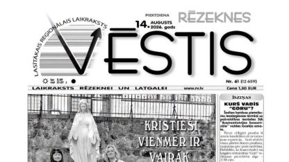 Attēls rakstam: Rēzeknes Vēstis: Par kristiešu optimismu, sinagogas gida vakanci...