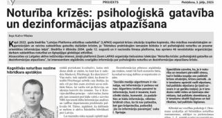 Attēls rakstam: Vietējā Latgales Avīze. Noturība krīzēs: psiholoģiskā gatavība un dezinformācijas atpazīšana
