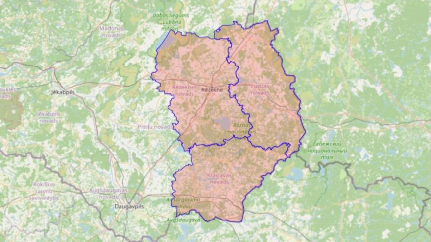 Attēls rakstam: !!!! Izsludināts iespējamais apdraudējums: Krāslavas, Ludzas un Rēzeknes novadi