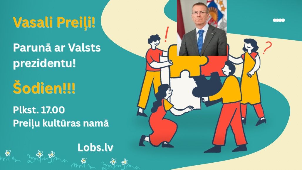 Preiļos iedzīvotāji sarunāsies ar Valsts prezidentu