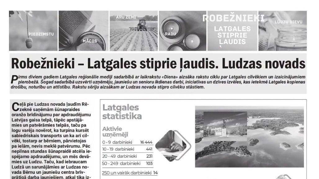 Latgales reģionālie laikraksti: Robežnieki - Latgales stiprie ļaudis: Ludzas novads