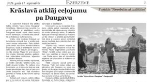 Attēls rakstam: Ezerzeme: Krāslavā atklāj ceļojumu pa Daugavu