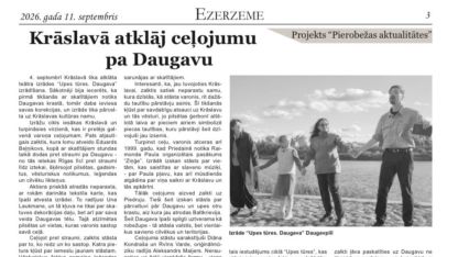 Attēls rakstam: Ezerzeme: Krāslavā atklāj ceļojumu pa Daugavu