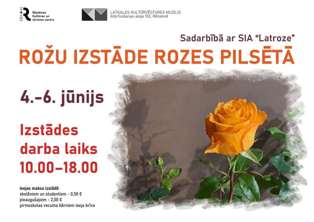 Rēzekni rotā Rožu izstāde