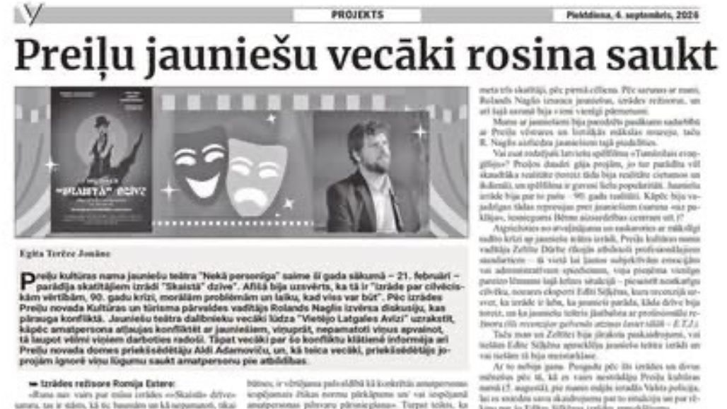Vietējā Latgales Avīze: Preiļu jauniešu vecāki rosina saukt pie atbildības amatpersonu