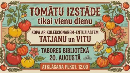 Attēls rakstam: Tabores bibliotēkā gozēsies tomāti