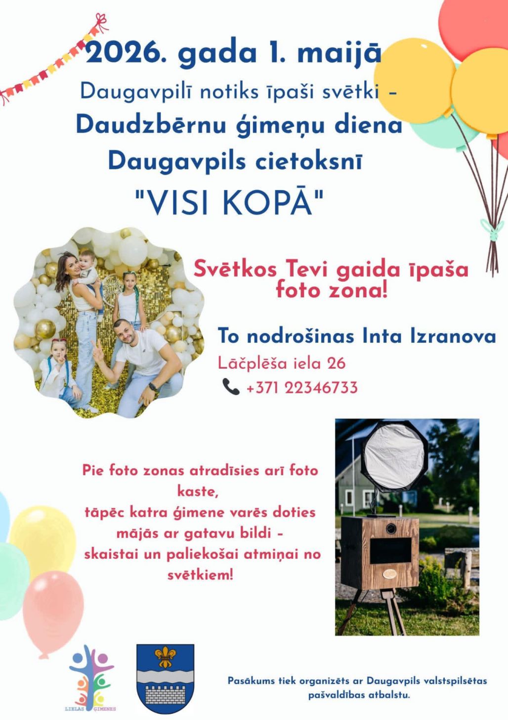 Daugavpilī svinēs daudzbērnu ģimeņu svētkus