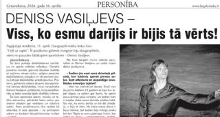 Attēls rakstam: "Latgales Laiks": Deniss Vasiļjevs - viss, ko esmu darījis, ir bijis tā vērts!