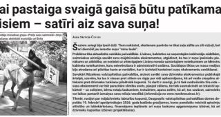 Attēls rakstam: "Vietējā Latgales Avīze": Lai pastaiga svaigā gaisā būtu patīkama visiem - satīri aiz sava suņa!