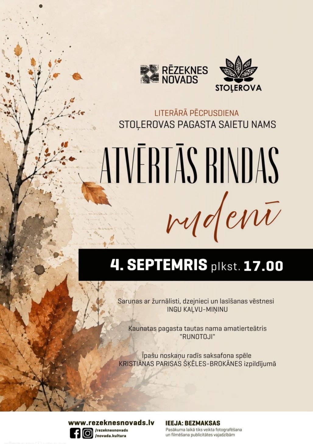Literāra tikšanās ar Ingu Kaļvu-Miņinu