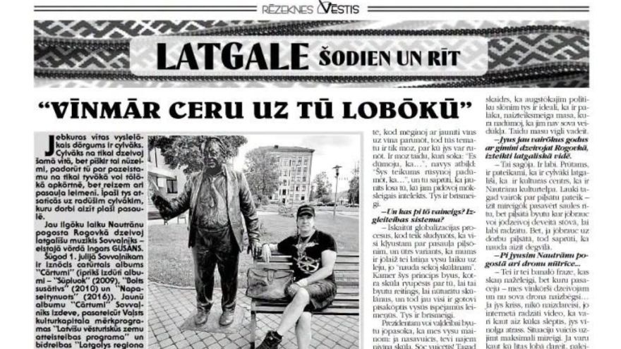Attēls rakstam: Rēzeknes Vēstis: Saruna ar Sovvaļnīku
