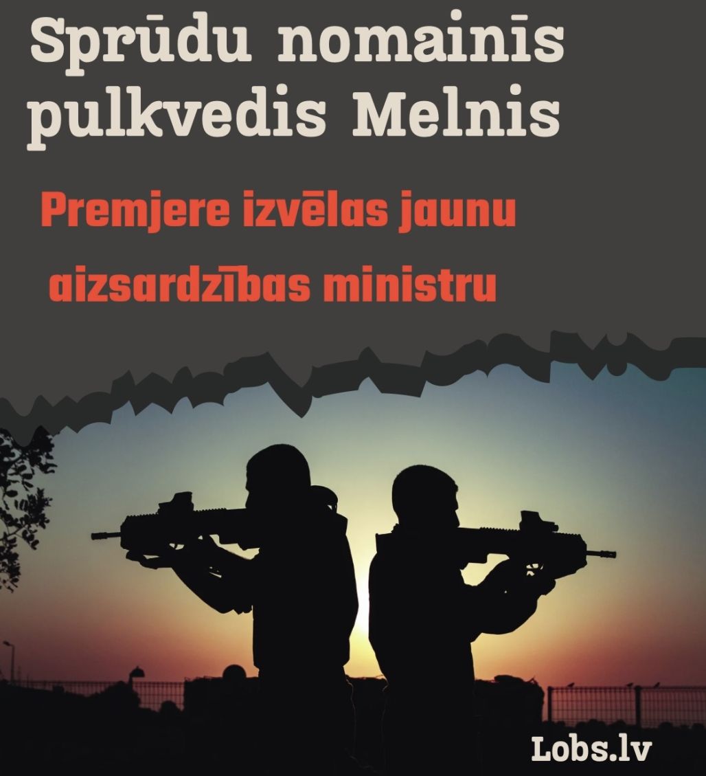 Andri Sprūdu nomainīs pulkvedis Raivis Melnis