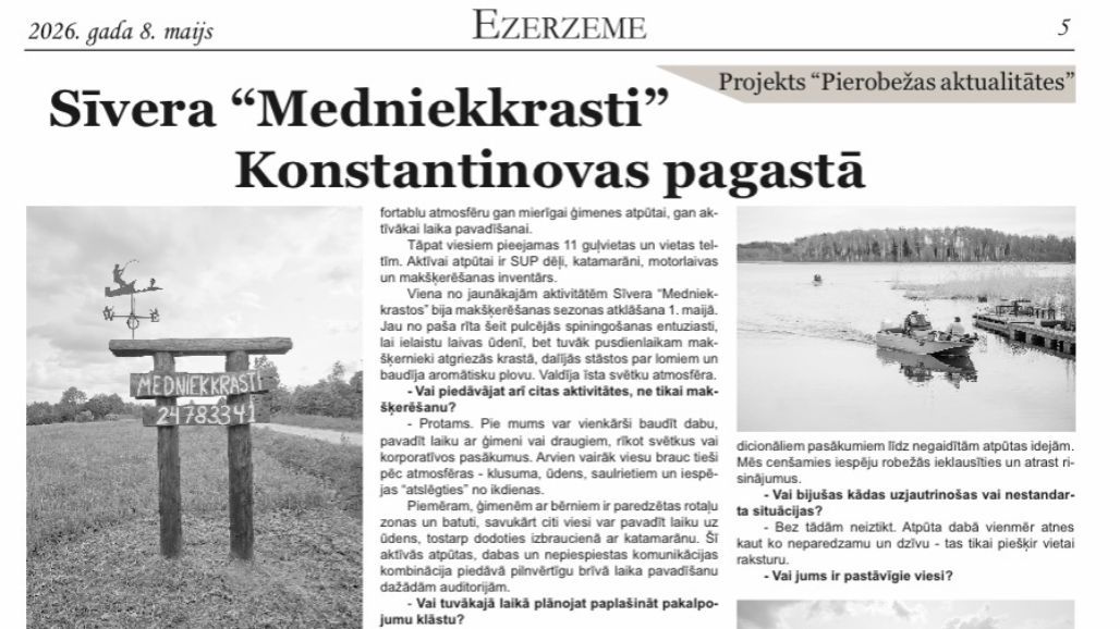 Ezerzeme: Sīvera "Medniekkrasti" Konstantinovas pagastā