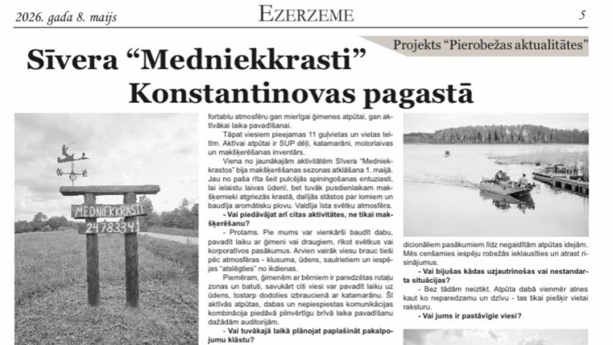 Attēls rakstam: Ezerzeme: Sīvera "Medniekkrasti" Konstantinovas pagastā