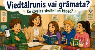 Attēls rakstam: Ko izvēlies - viedtālruni vai grāmatas?