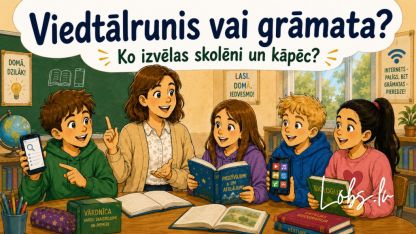 Attēls rakstam: Ko izvēlies - viedtālruni vai grāmatas?