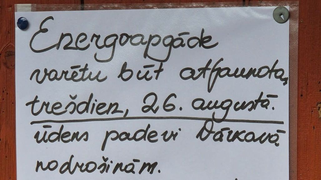 Ja nav elektrības un radio...