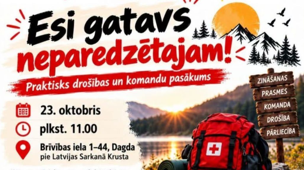 Dagdā notiks praktisks drošības pasākums jauniešiem