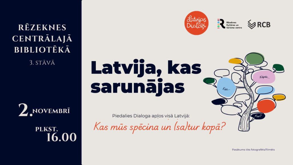 Rēzeknes Centrālās bibliotēkas saime aicina uz Dialogu apli
