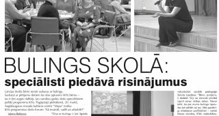 Attēls rakstam: "Latgales Laiks": "Bulings skolā: speciālisti piedāvā risinājumus"