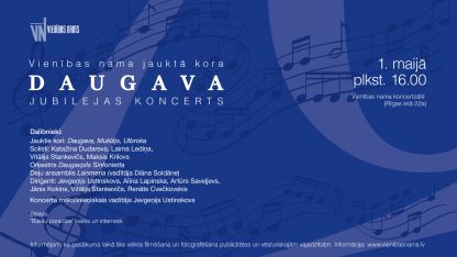 Attēls rakstam: Vienības nama jauktā kora "Daugava" jubilejas koncerts