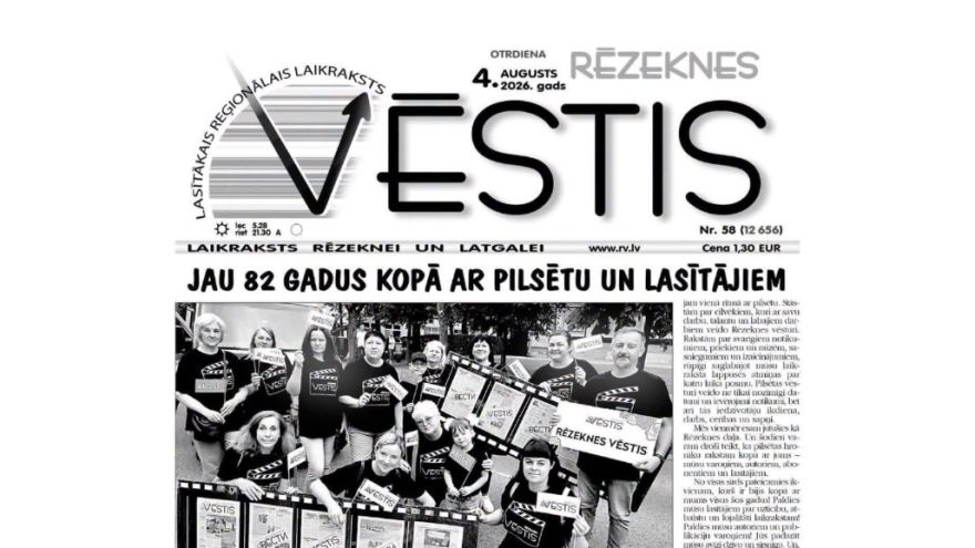Attēls rakstam: Rēzeknes Vēstis: Jau 82 gadus kopā ar pilsētu un lasītājiem