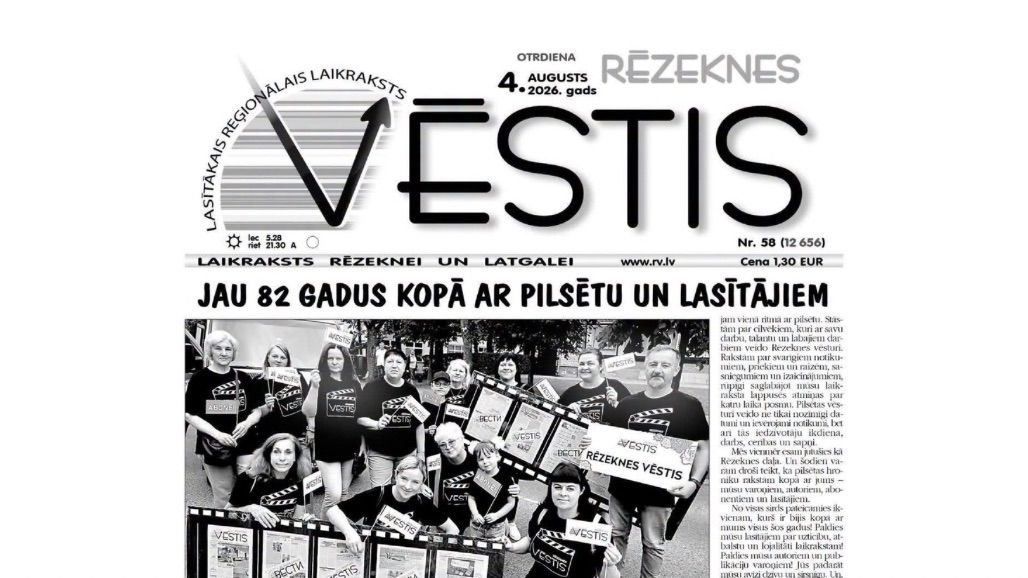 Rēzeknes Vēstis: Jau 82 gadus kopā ar pilsētu un lasītājiem