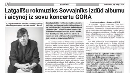 Attēls rakstam: Vietējā Latgales Avīze: Latgalīšu rokmuziks Sovvaļnīks izdūd albumu i aicynoj iz sovu koncertu GORĀ