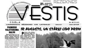 Attēls rakstam: Rēzeknes Vēstis: Ir augusts, un stārķi lido prom