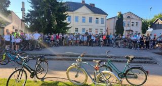 Attēls rakstam: Krāslavas ielās devās velobraucēji