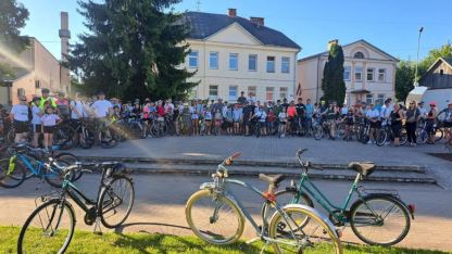 Attēls rakstam: Krāslavas ielās devās velobraucēji
