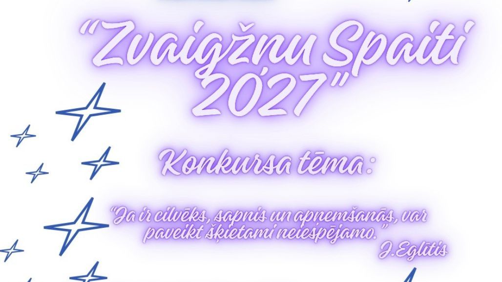 Skolēn, piedalies radošo darbu konkursā!