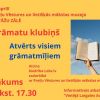 Attēls rakstam: Atnāc uz Grāmatu klubiņu!