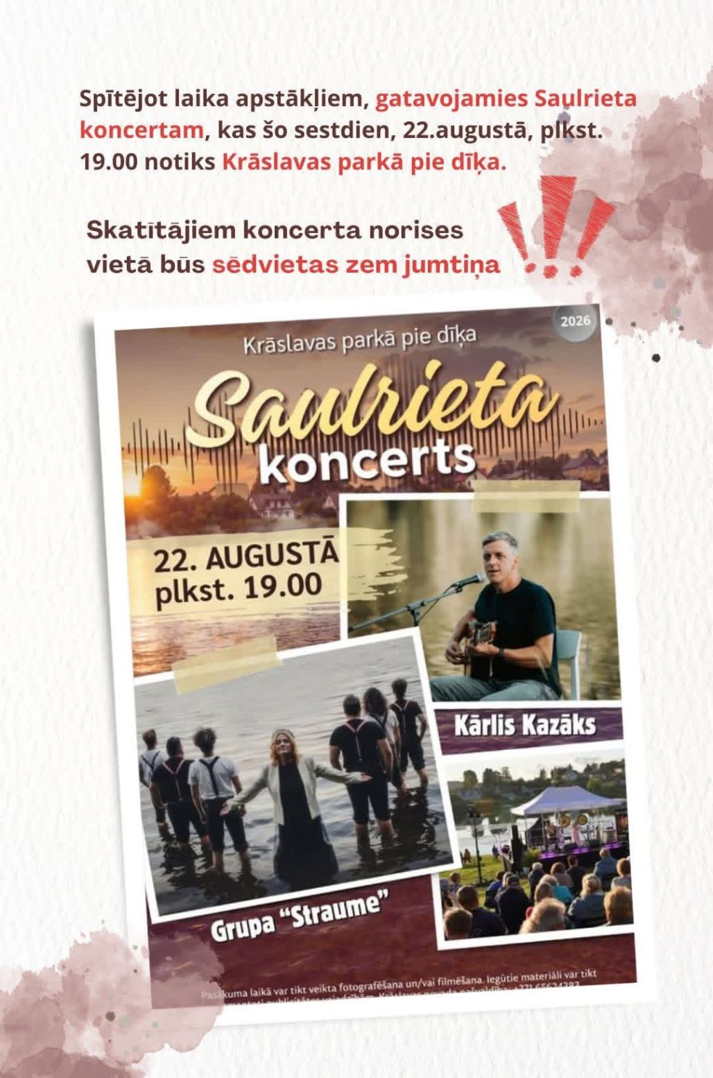 Saulrieta koncerts