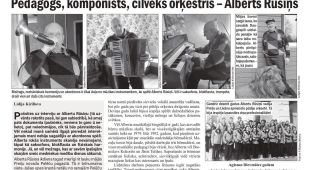 Attēls rakstam: "Vietējā Latgales Avīze": Pedagogs, komponists,  cilvēks orķestris - Alberts Rūsiņš