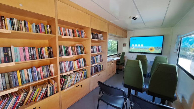 Pasvales bibliotēka Lietuvā brauc pie lasītājiem