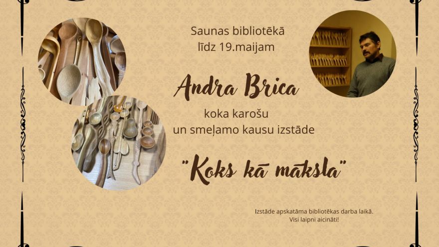 Attēls rakstam: Andra Brica izstāde "Koks kā māksla"