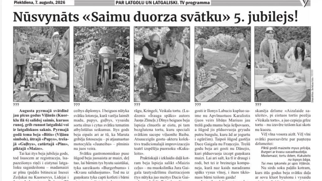Vietējā Latgales Avīze: Par Latgali un latgaliski